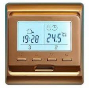 Терморегулятор для теплого пола встраиваемый RTC 51.716 серебро