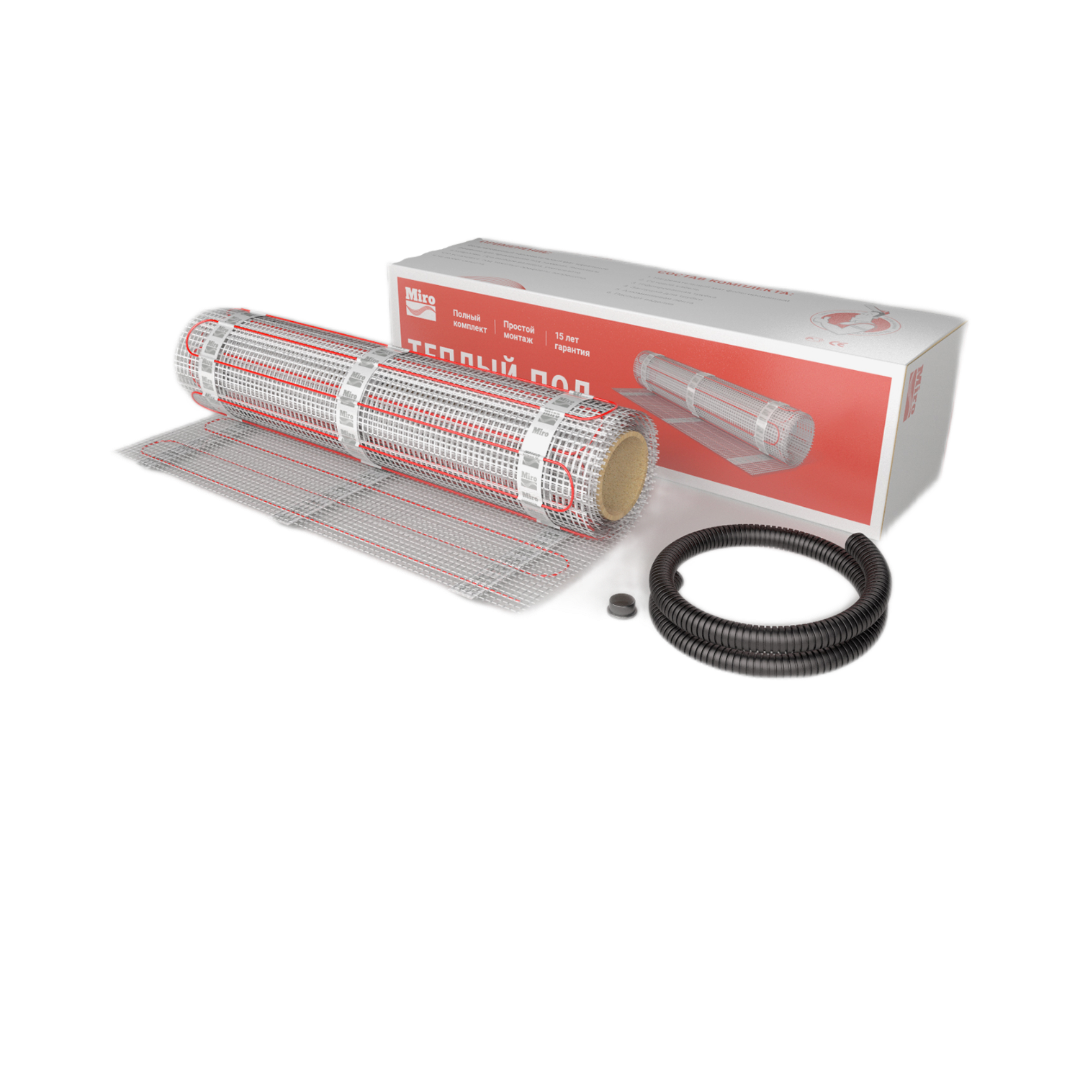 Нагревательный мат Miro 1,0 м2 - 150 Вт (150 Вт/м2)