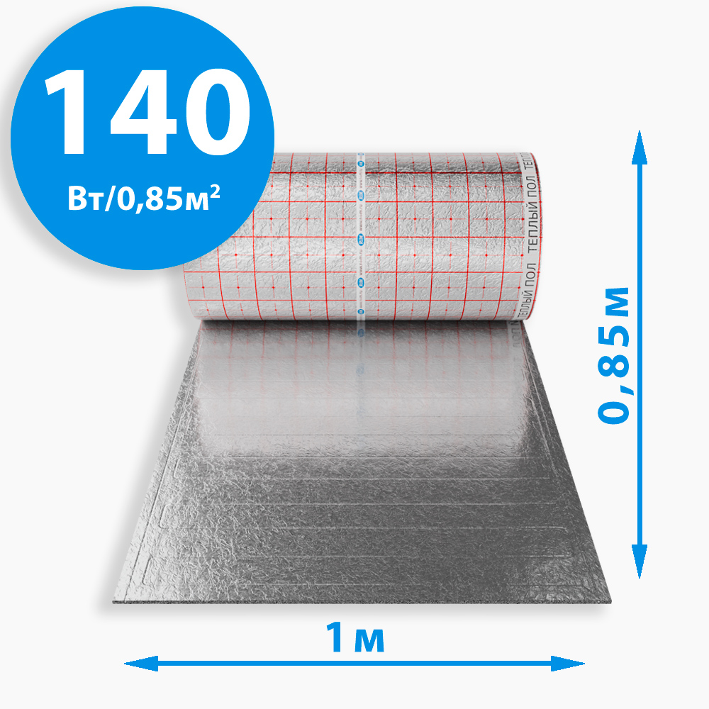 Секции активной подложки РиМ Medium - 140Вт/0,85м² на отрез